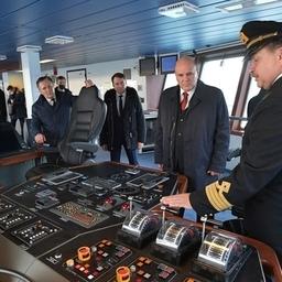 Премьер-министр Михаил МИШУСТИН на церемонии приемки головного универсального атомного ледокола «Арктика» в октябре. Фото пресс-службы правительства