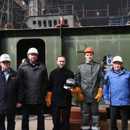 Церемония закладки траулера «Капитан Тузов». Фото пресс-службы Северной верфи