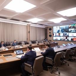 Ряд специалистов участвовал в штабе путины по видеосвязи. Фото пресс-службы Минсельхоза