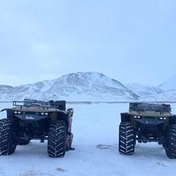 Новые мотовездеходы на шинах низкого давления с высоким дорожным просветом можно использовать как в межсезонье, так и в зимний период. Фото пресс-службы «Берингии»