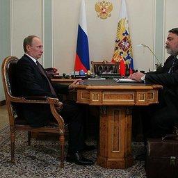 Рабочая встреча президента Владимира Путина с главой ФАС Игорем Артемьевым. Фото пресс-службы президента РФ.