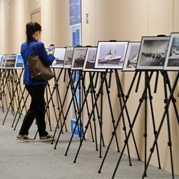 На площадке международной выставки «Нева 2023» открылась фотовыставка «История отечественного рыбопромыслового флота». Фото пресс-службы ВАРПЭ