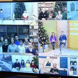 Встреча президента с волонтерами и финалистами конкурса «Доброволец России – 2020» прошла в режиме видеоконференции. Фото пресс-службы главы государства